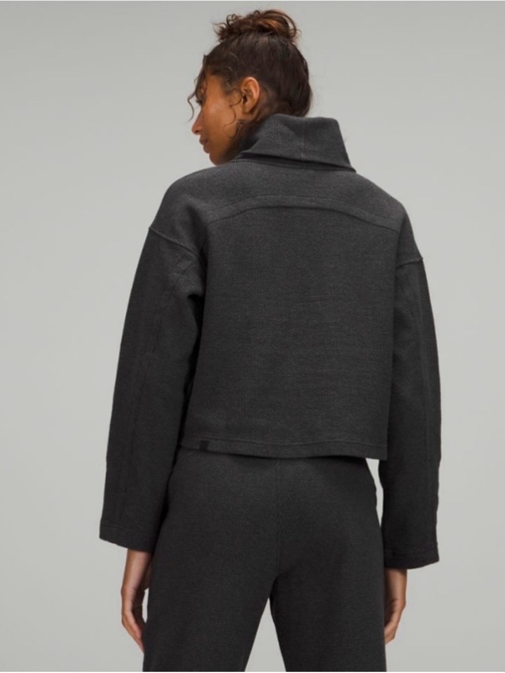 lululemon athletica Charcoal Cropped Turtleneck Sweater - Picture 2 of 6
